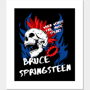 bruce ll music speaks Posters and Art